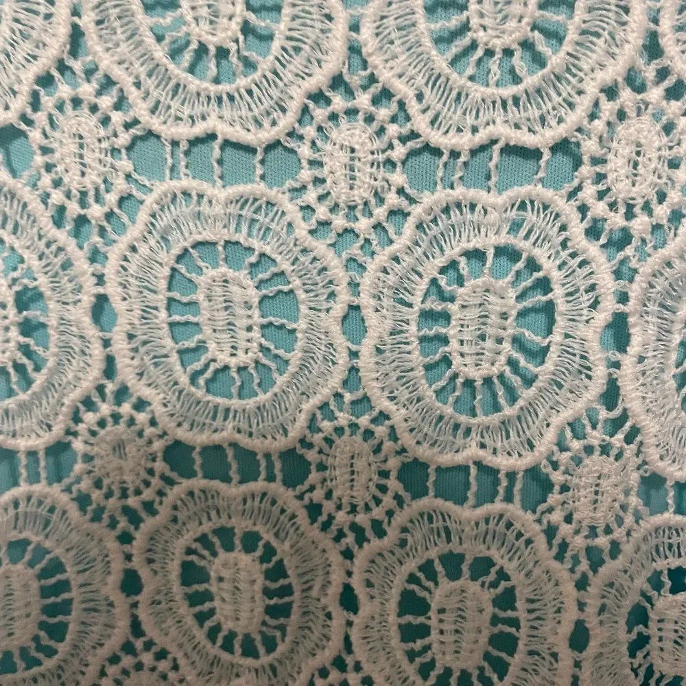 Beautees Lace Boho Sleeveless Scoop Neck Girls Top Size XL
